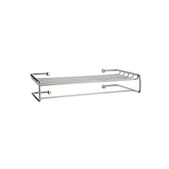 Smedbo DK1050 20 in. Towel Bar with Shelf in Polished Chrome from the Sideline Collection
